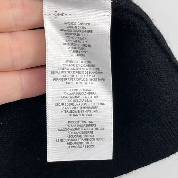 Joie Navy Blue Split Sleeve Crew Neck Pullover Sweater Large NWT - Picture 5 of 7